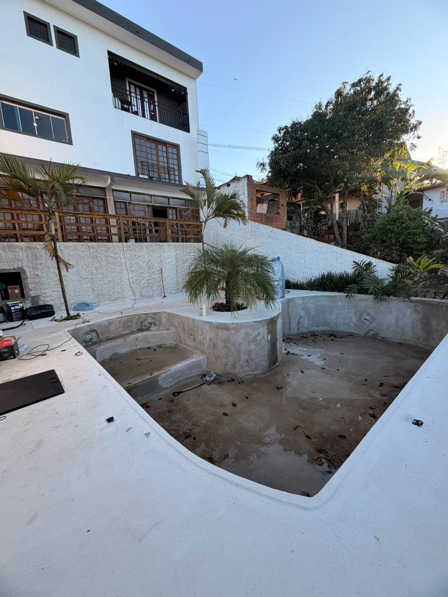 Piscina antes da troca de vinil