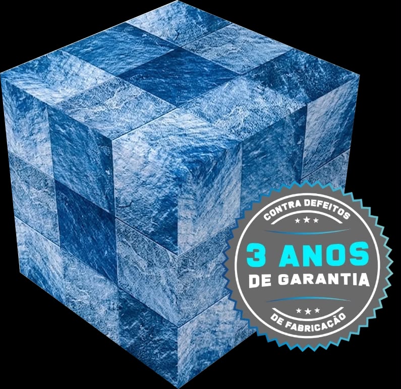 Revestimento vinil azul das águas marmorizado