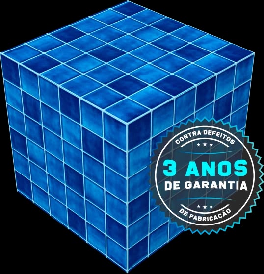 Revestimento vinil azul mosaico marmorizado